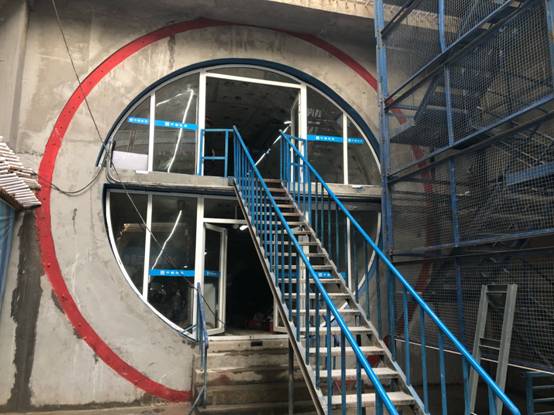 沈阳市地下综合管廊南运河段转子间建成行车电机样板图片