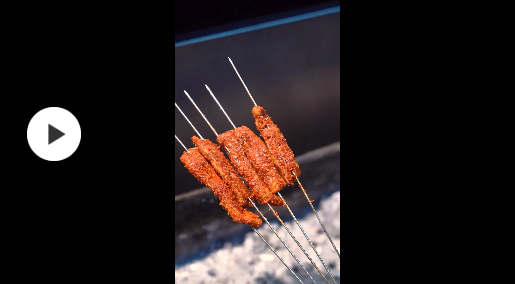 美味辽宁等您来极品小鲜肉三分熟牛肉串